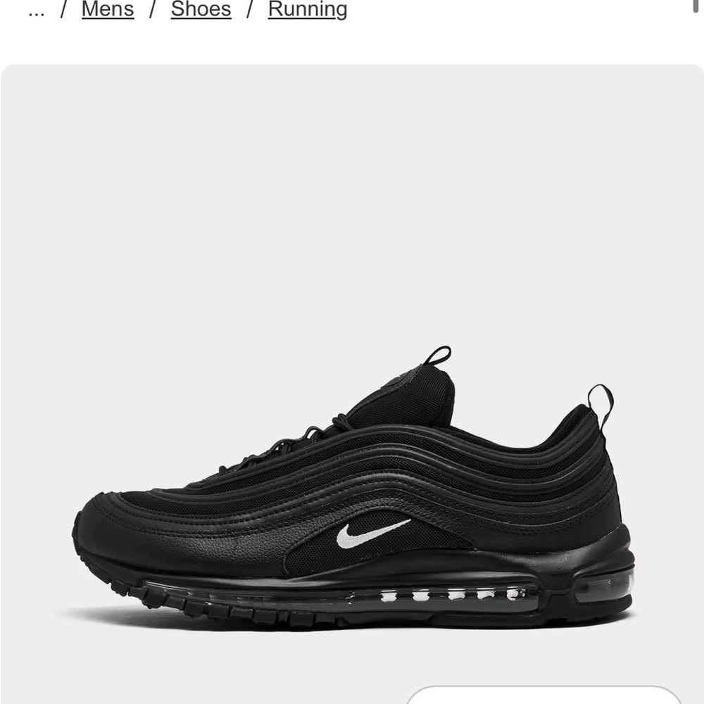 Nike Black and White Air Max Shoes
